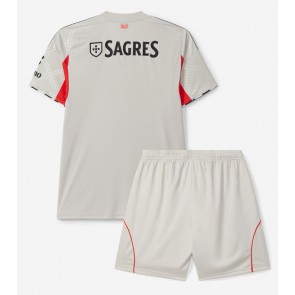 Billiga Benfica Bortatröja Barn 2025-26 Kortärmad (+ Korta byxor)